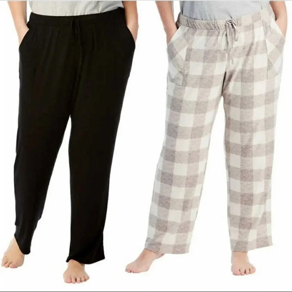 Lucky Brand 2pk Straight Leg Lounge Pants - Picture 2 of 11